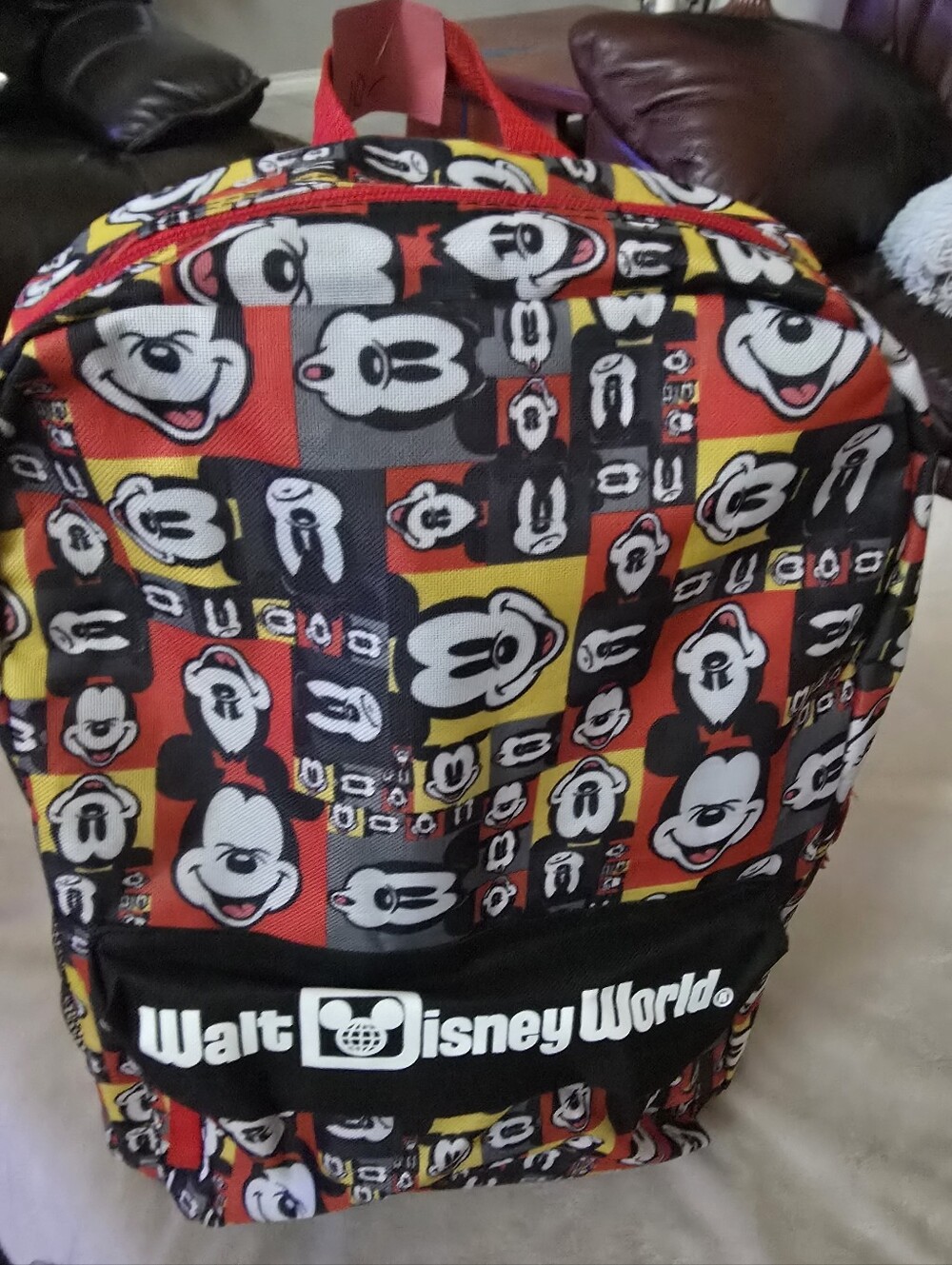 Disney Kids' Mickey Mouse Red Multi Backpack